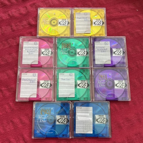 Used maxell minidiscs - 10, x