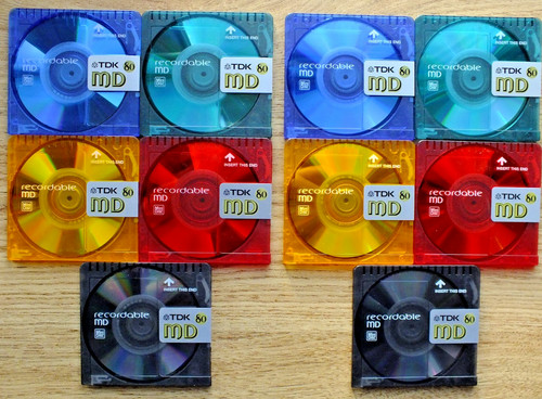 Tdk colour minidiscs md80 - 10,