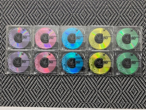 Maxell colour minidiscs - 10,