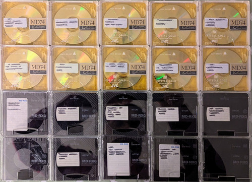 Joblot mixed minidisc - mixed,