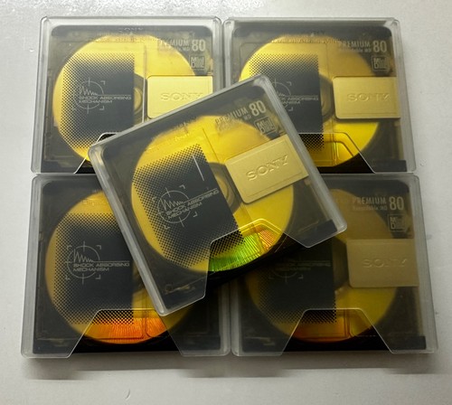 Sony gold minidiscs - 5,