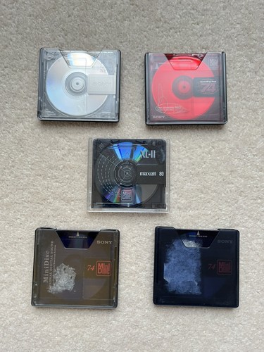 Minidiscs sony maxell - sony,