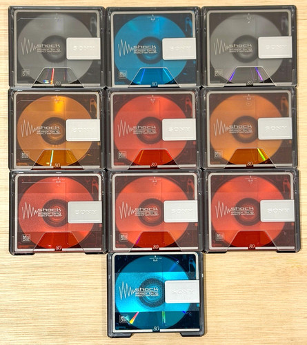 Sony colour minidiscs x10 80 - colour,