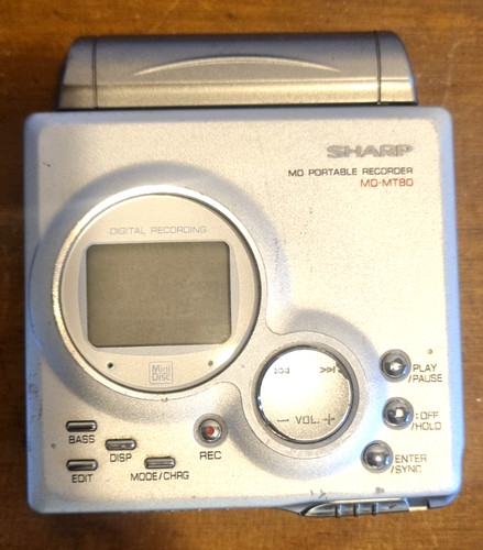 Sharp silver mt80 minidisc - sharp,