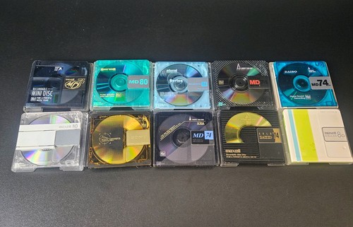 Various design minidiscs - 10,