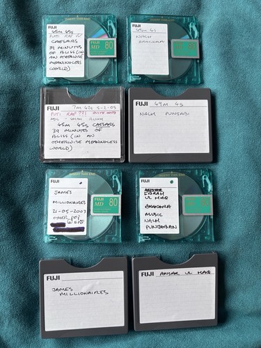 Four fuji mini discs - four, 80