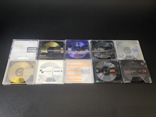 Various design minidiscs 74 - 10,