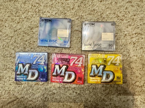 Tdk minidisc md74 md80 new - minidisc,