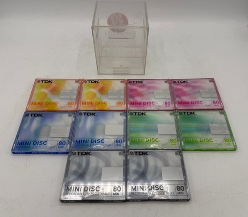 Tdk mini disc - blue, green