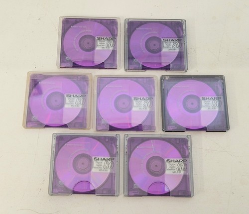 Sharp mini discs x7 - sharp, mini-discs