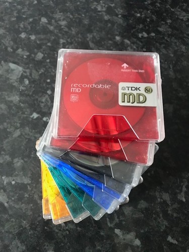 Tdk colour md80 - 10, minidiscs