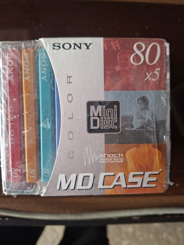 Sony mini disc case color - sony, w/