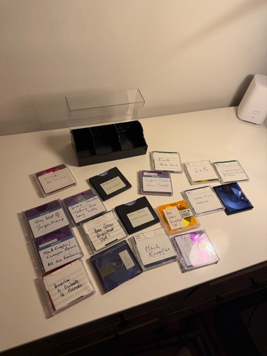 Minidiscs tdk sharp maxell - minidiscs,