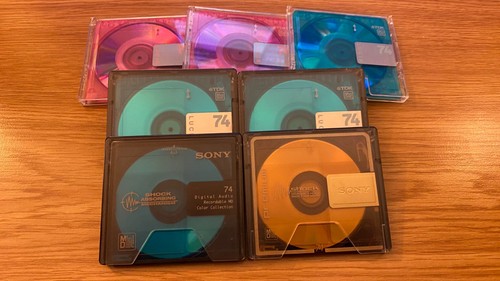 74min blank minidiscs 5x - 74min, (5x